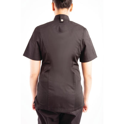 Chef Works Womens Springfield Zip Chefs Jacket Black • PAS-P_BB051