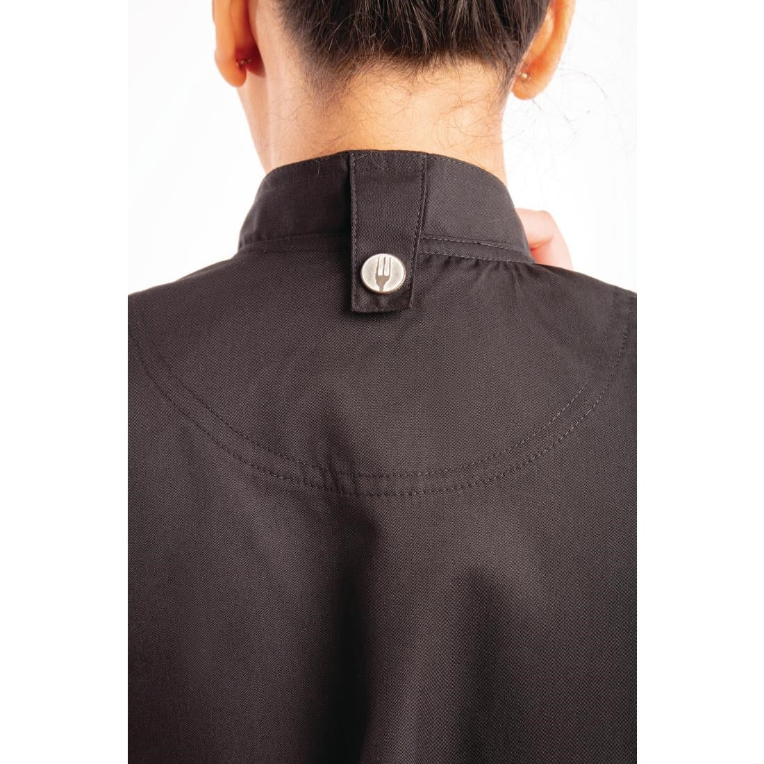 Chef Works Womens Springfield Zip Chefs Jacket Black • PAS-P_BB051