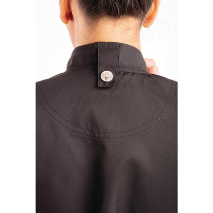 Chef Works Womens Springfield Zip Chef Jacket Black S • PAS-BB051-S