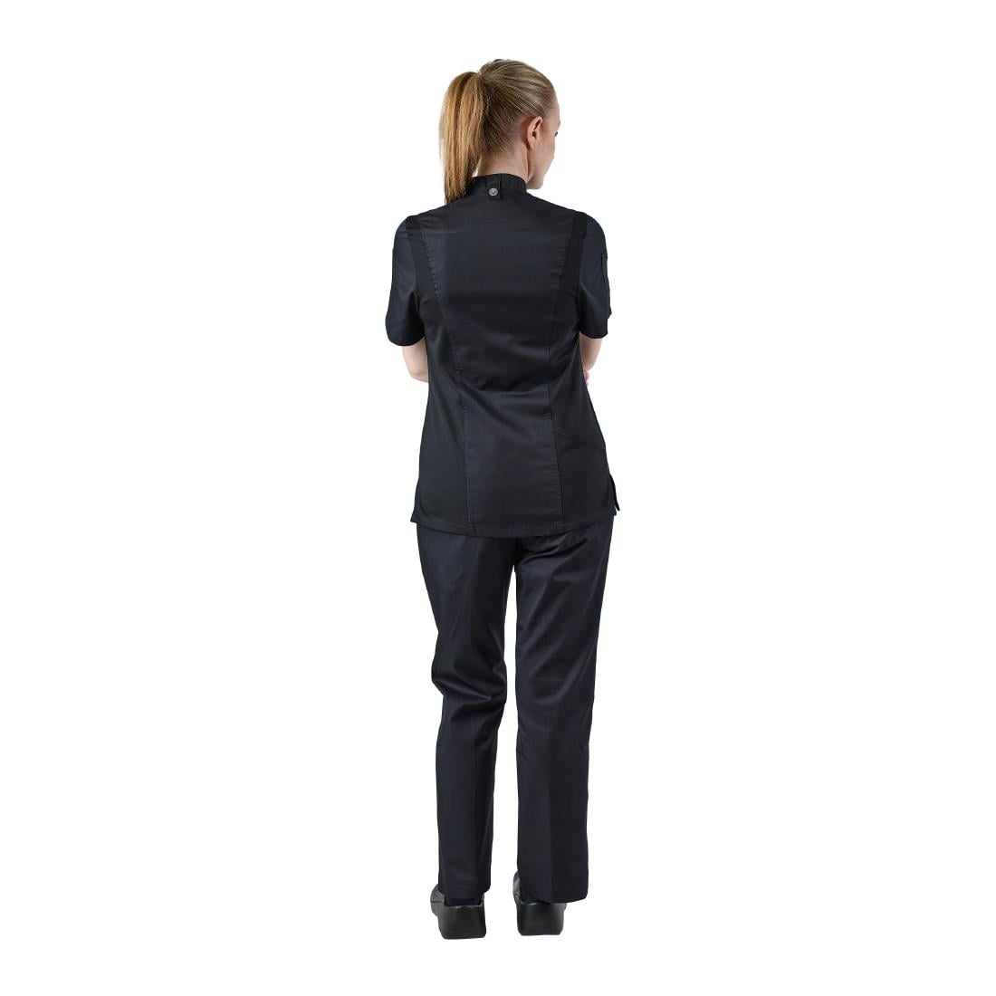 Chef Works Womens Springfield Zip Chefs Jacket Black • PAS-P_BB051