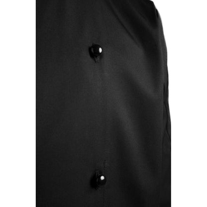 Le Chef Unisex Short Sleeve Chefs Jacket Black L • PAS-BB140-L