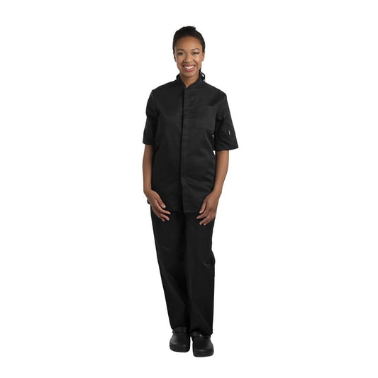 Le Chef Contemporary Unisex Prep Shirt Black L • PAS-BB142-L