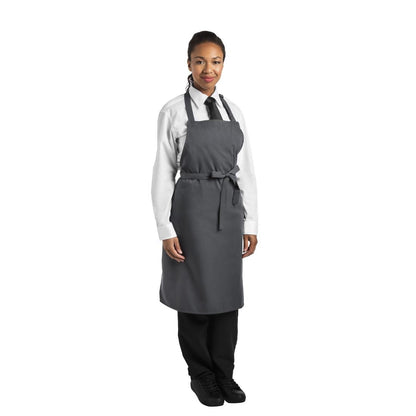 Le Chef Bib Apron Storm Grey • PAS-BB153