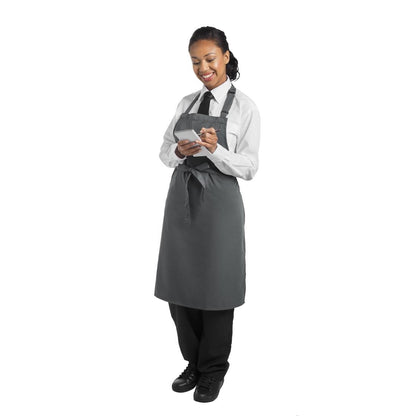 Le Chef Bib Apron Storm Grey • PAS-BB153