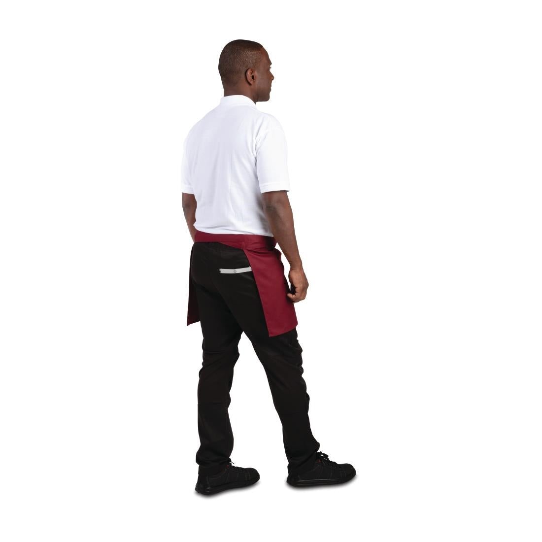 Whites Waist Apron Polycotton Burgundy • PAS-BB177