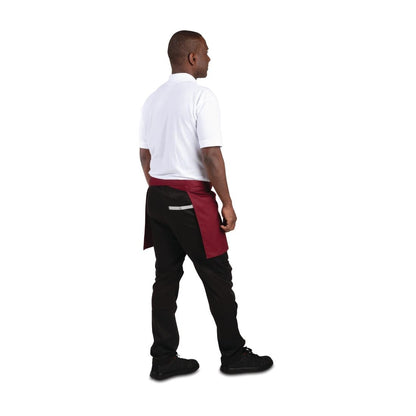 Whites Waist Apron Polycotton Burgundy • PAS-BB177