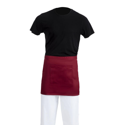 Whites Waist Apron Polycotton Burgundy • PAS-BB177