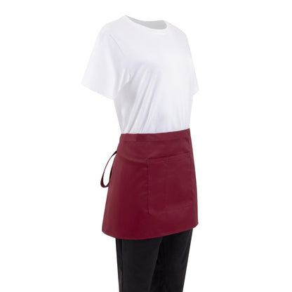 Whites Waist Apron Polycotton Burgundy • PAS-BB177