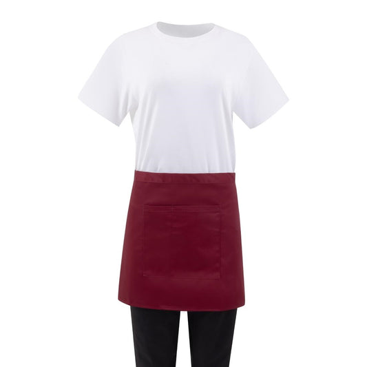 Whites Waist Apron Polycotton Burgundy • PAS-BB177