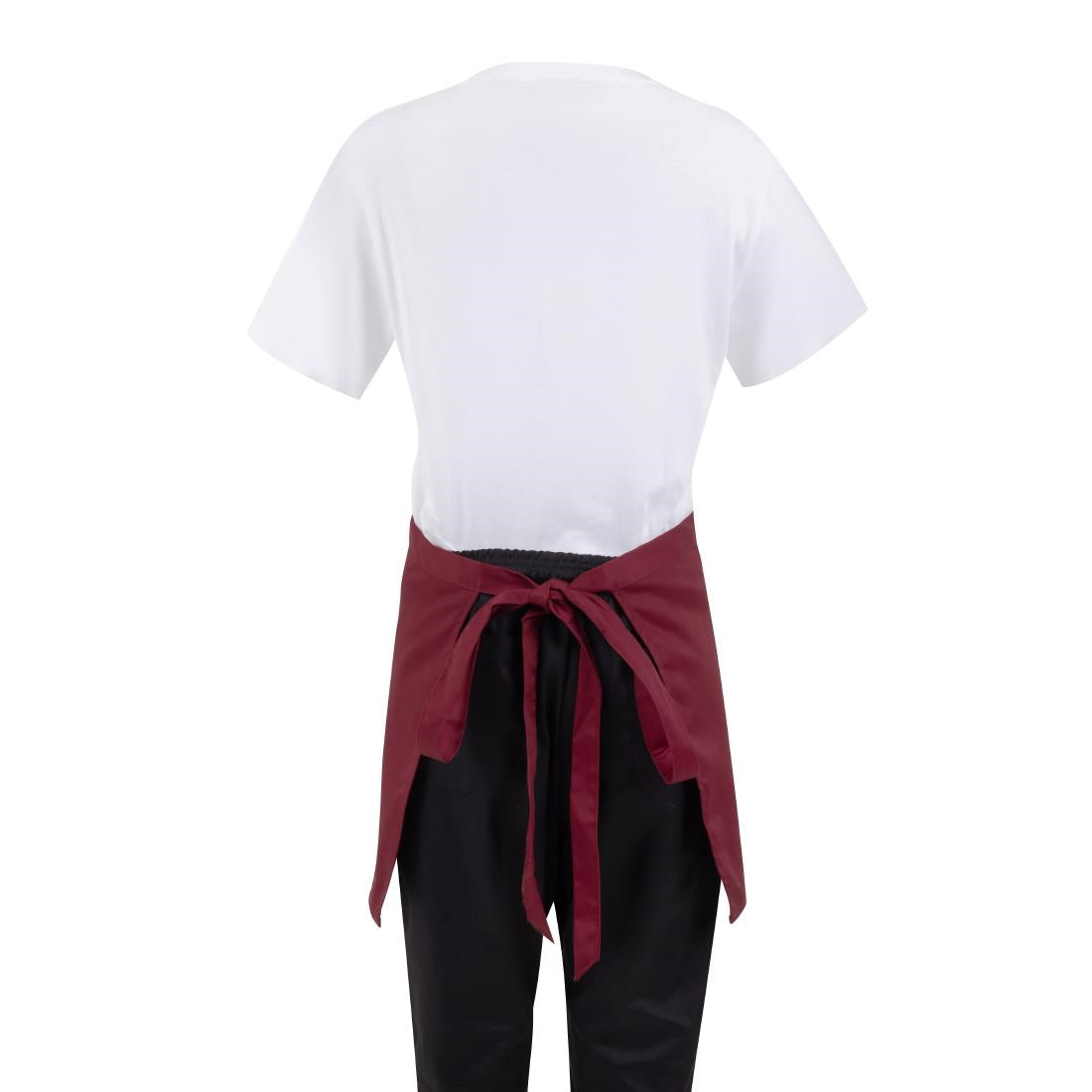 Whites Waist Apron Polycotton Burgundy • PAS-BB177