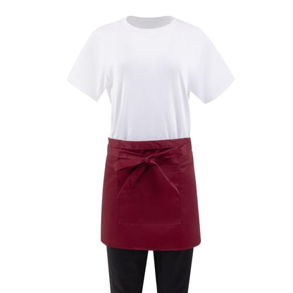 Whites Waist Apron Polycotton Burgundy • PAS-BB177