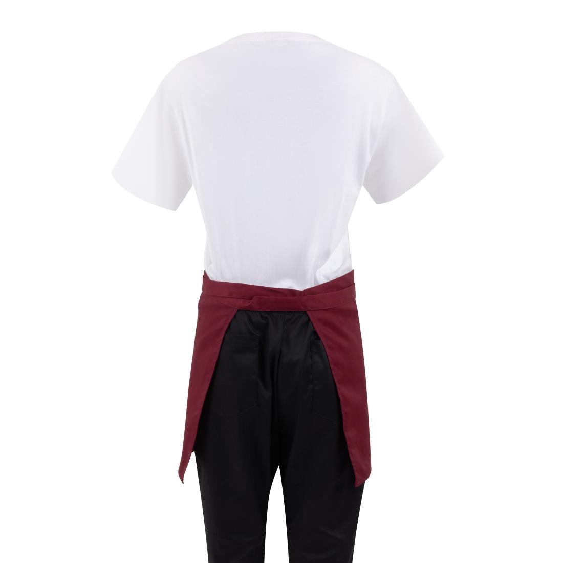 Whites Waist Apron Polycotton Burgundy • PAS-BB177