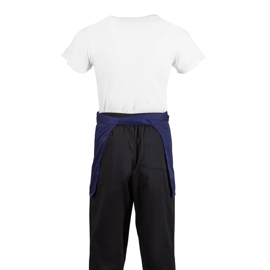 Whites Short Bistro Apron Navy Blue • PAS-BB179
