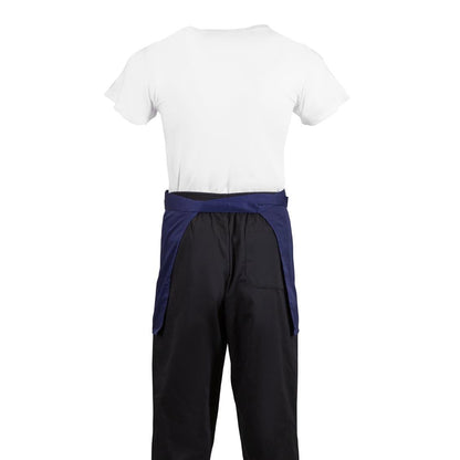 Whites Short Bistro Apron Navy Blue • PAS-BB179