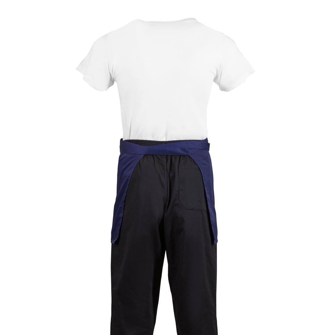 Whites Short Bistro Apron Navy Blue (5 Pack) • PAS-JC260
