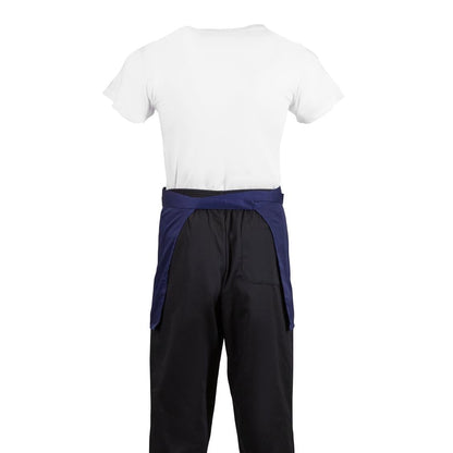 Whites Short Bistro Apron Navy Blue (5 Pack) • PAS-JC260
