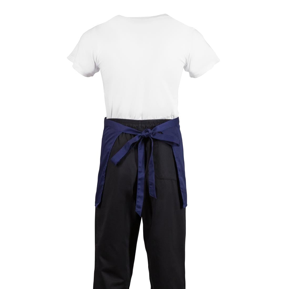 Whites Short Bistro Apron Navy Blue (5 Pack) • PAS-JC260
