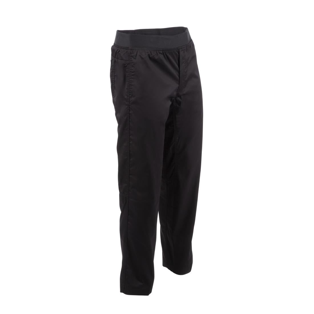 Chef Works Men's Lightweight Slim Trouser Black Size S • PAS-BB301-S