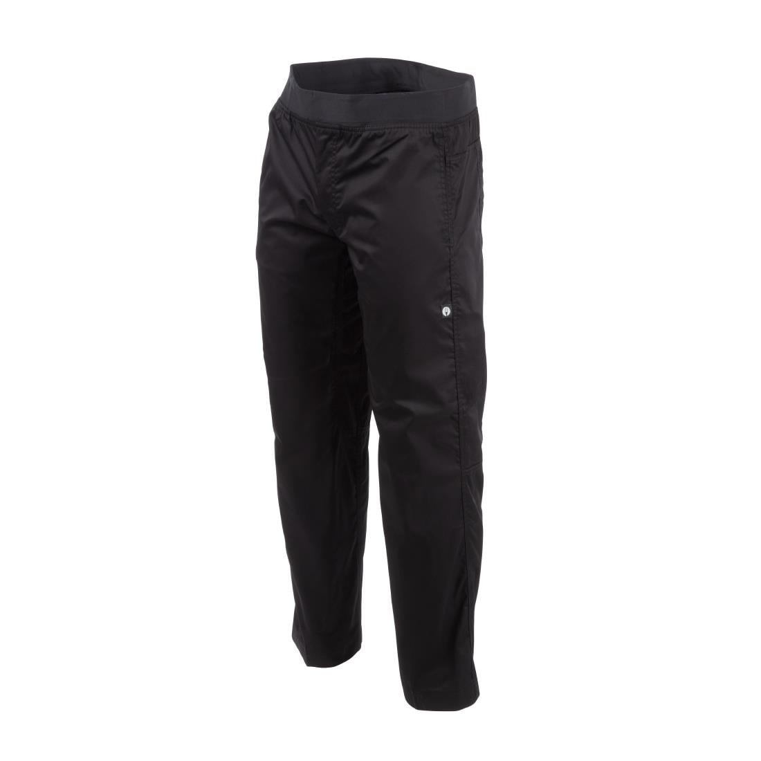 Chef Works Men's Lightweight Slim Trouser Black Size S • PAS-BB301-S