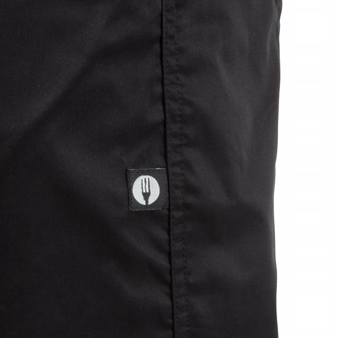 Chef Works Men's Lightweight Slim Trouser Black Size S • PAS-BB301-S
