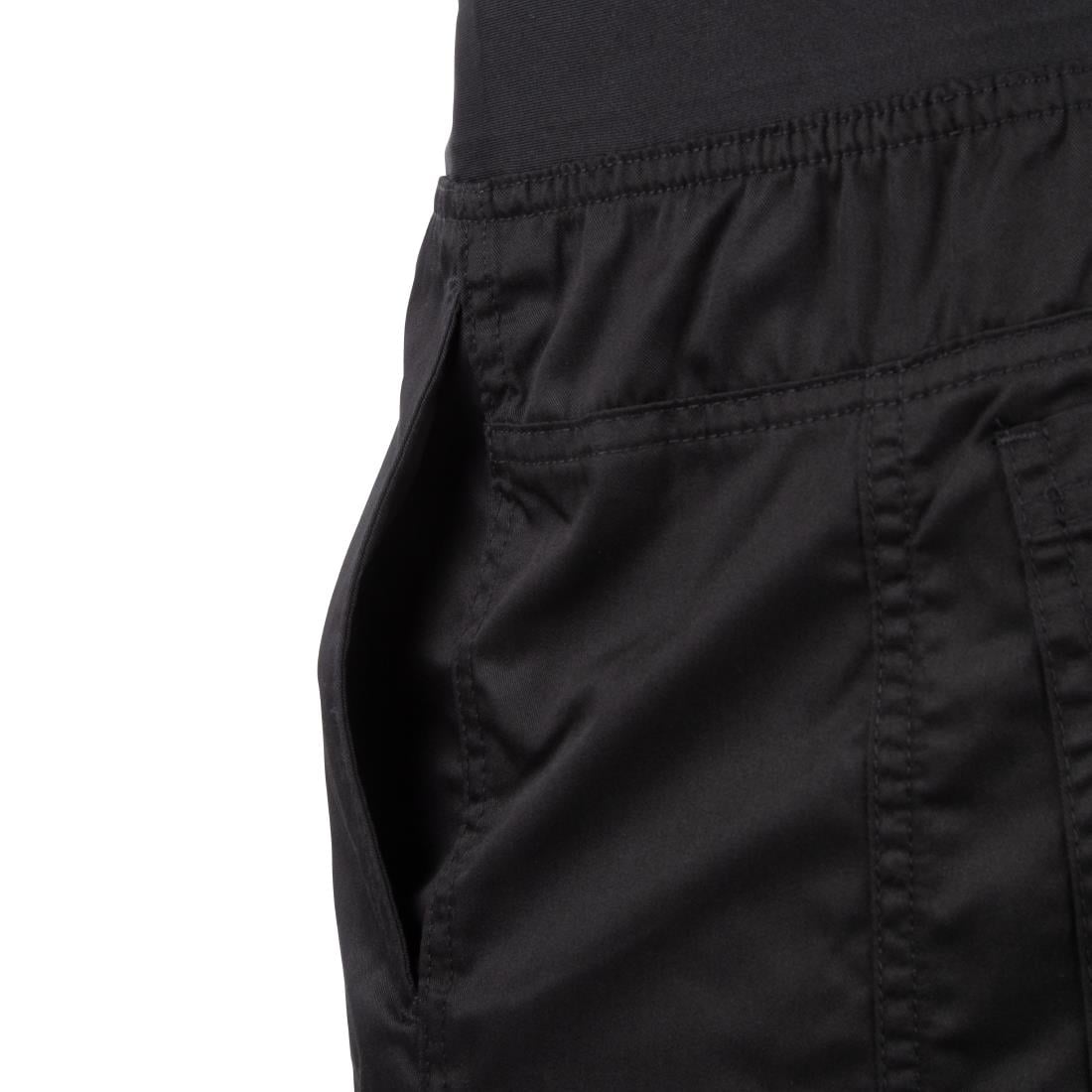 Chef Works Men's Lightweight Slim Trouser Black Size S • PAS-BB301-S