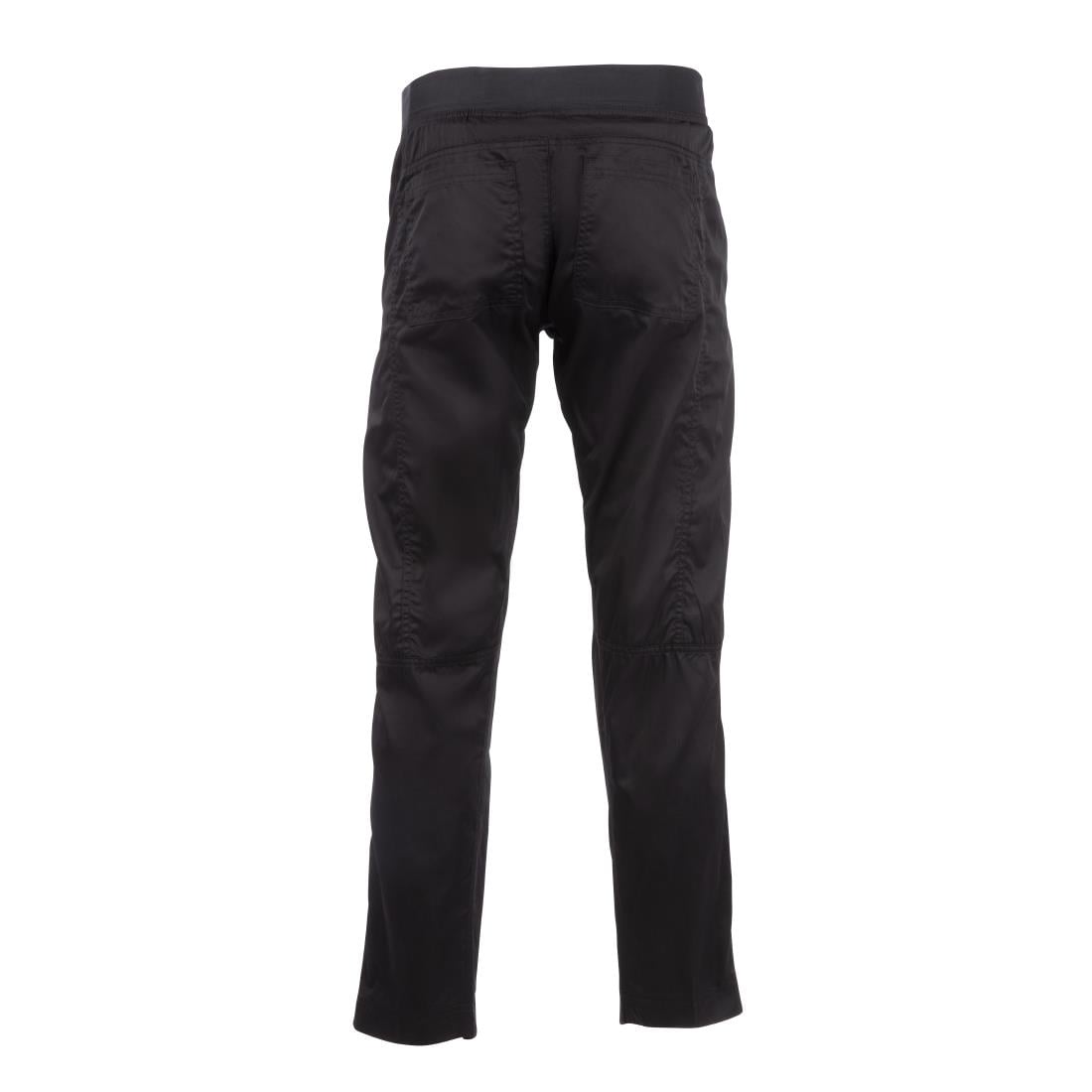 Chef Works Men's Lightweight Slim Trouser Black Size S • PAS-BB301-S