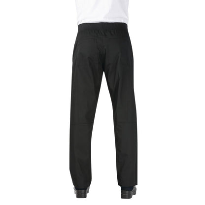 Chef Works Men's Lightweight Slim Trouser Black Size L • PAS-BB301-L