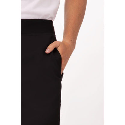 Chef Works Men's Lightweight Slim Trouser Black Size L • PAS-BB301-L