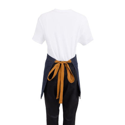 Southside Waist Apron Denim Blue with Tan Ties • PAS-BB465