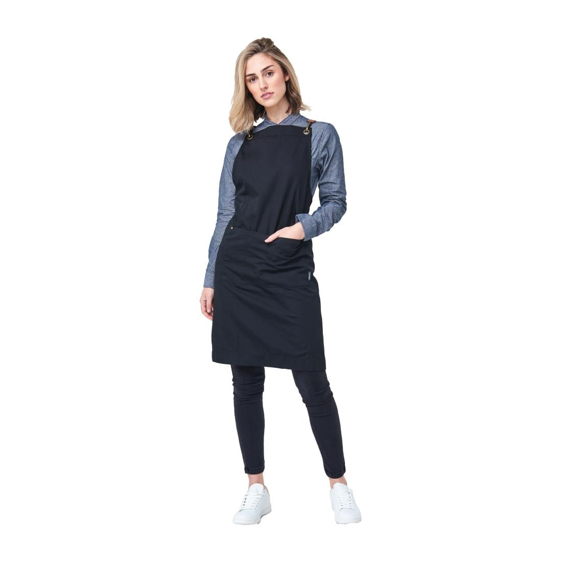 Urbanbar Atlanta Bib Apron Black • PAS-BB624