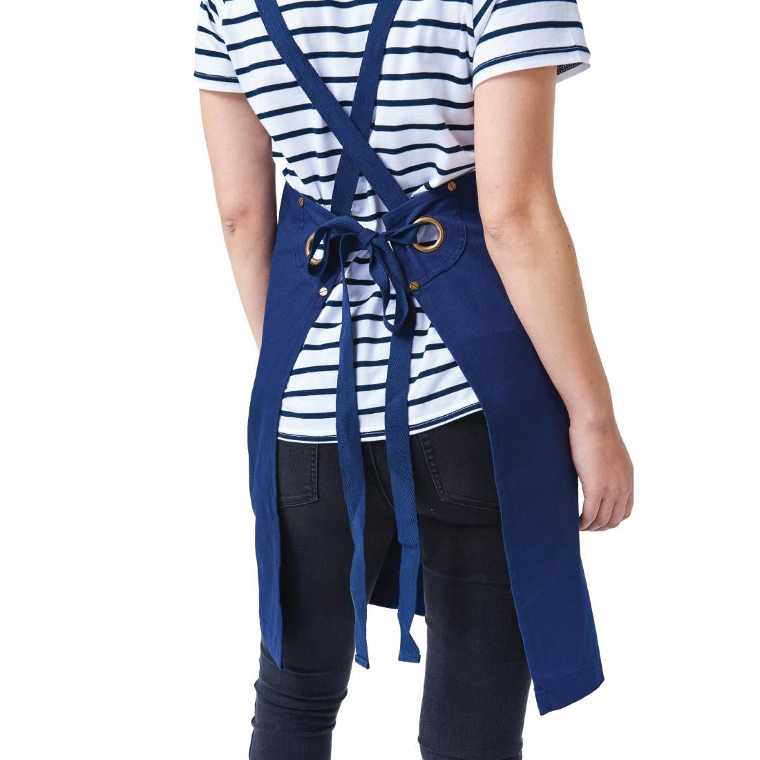 Urbanbar Archie Cotton Canvas Bib Apron Navy • PAS-BB633
