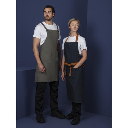 Southside Cotton Canvas Bib Apron Khaki • PAS-BB684