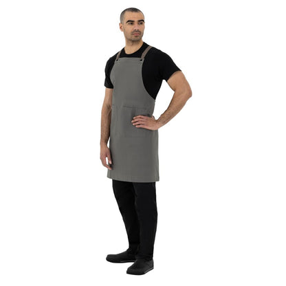 Southside Cotton Canvas Bib Apron Khaki • PAS-BB684