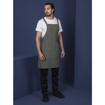 Southside Cotton Canvas Bib Apron Khaki • PAS-BB684