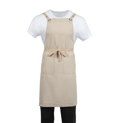 Southside Cotton Canvas Bib Apron Stone • PAS-BB685