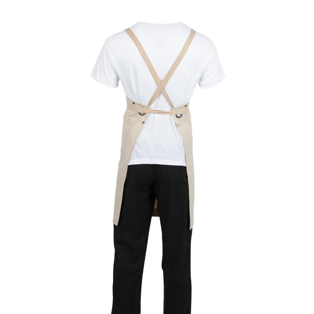 Southside Cotton Canvas Bib Apron Stone • PAS-BB685