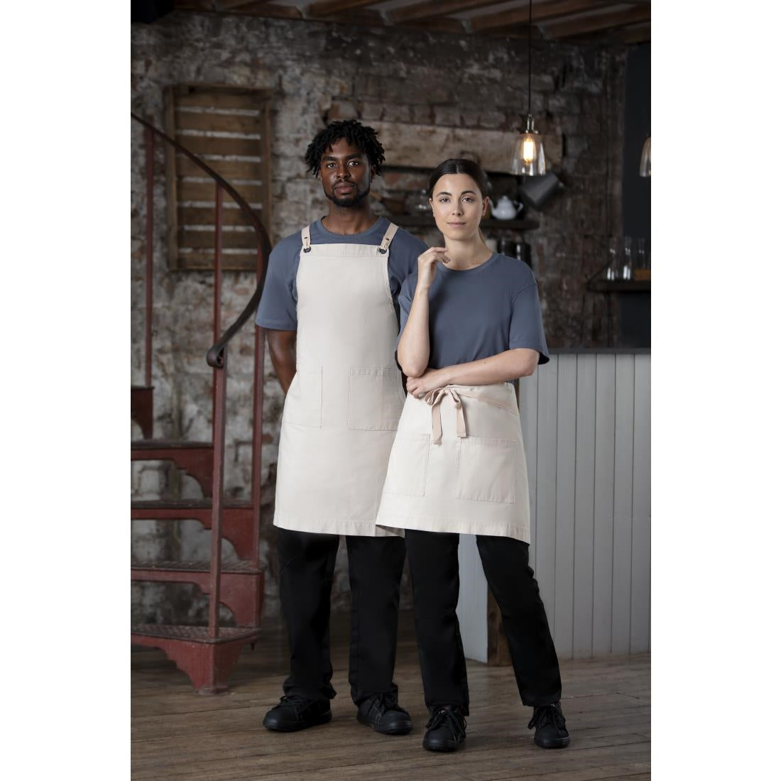 Southside Cotton Canvas Waist Apron Stone • PAS-BB688