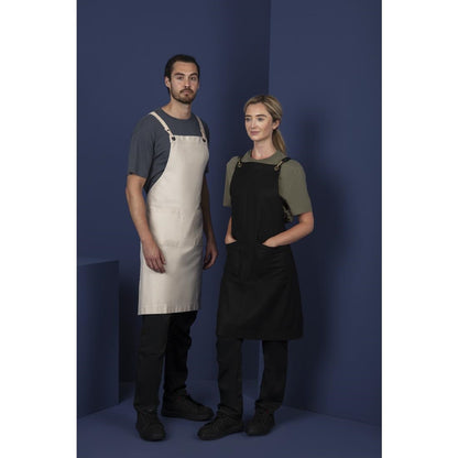 Southside Cotton Canvas Bib Apron Stone • PAS-BB685