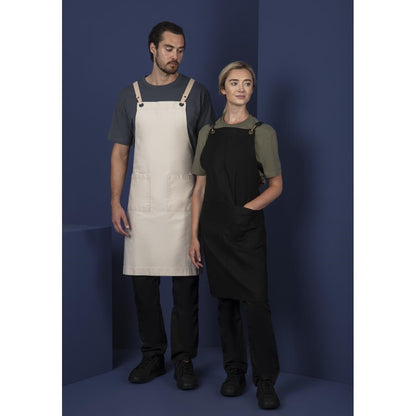 Southside Cotton Canvas Bib Apron Stone • PAS-BB685