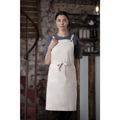 Southside Cotton Canvas Bib Apron Stone • PAS-BB685