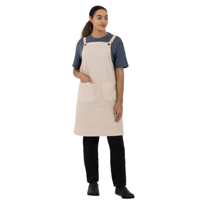 Southside Cotton Canvas Bib Apron Stone • PAS-BB685