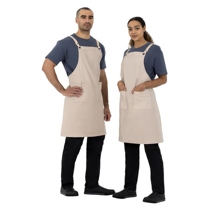 Southside Cotton Canvas Bib Apron Stone • PAS-BB685
