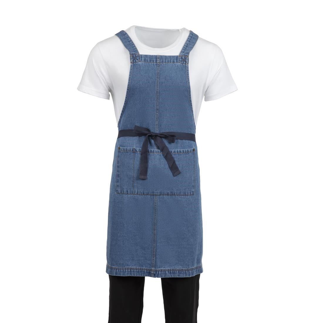 Southside Denim Bib Apron Light Blue • PAS-BB694
