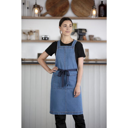Southside Denim Bib Apron Light Blue • PAS-BB694