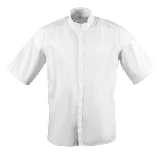 Southside Band Collar Chefs Jacket White Size M • PAS-BB702-M