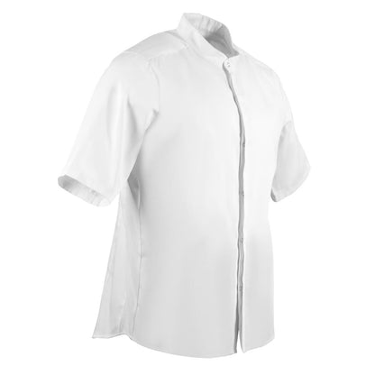 Southside Band Collar Chefs Jacket White Size M • PAS-BB702-M