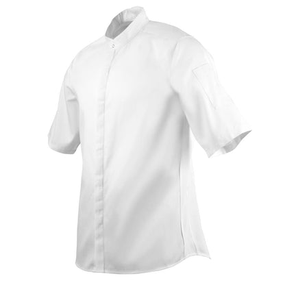 Southside Band Collar Chefs Jacket White Size M • PAS-BB702-M