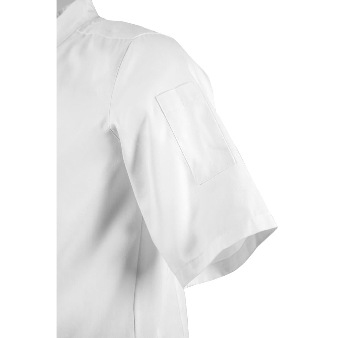 Southside Band Collar Chefs Jacket White Size M • PAS-BB702-M