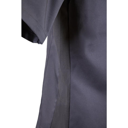 Southside Band Collar Unisex Chef Jacket Charcoal • PAS-P_BB712