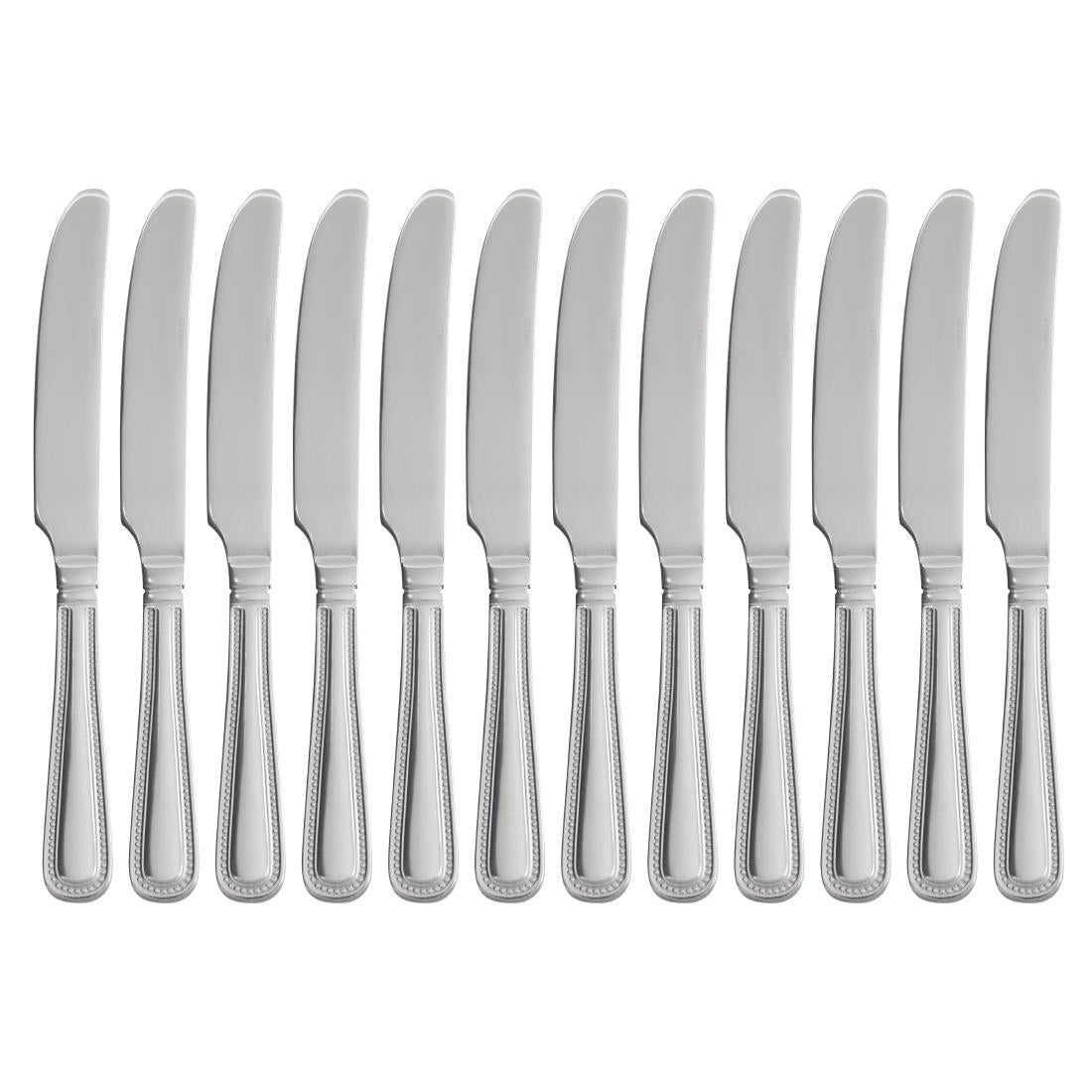 Olympia Bead Solid Handle Table Knife (12 Pack) • PAS-C125